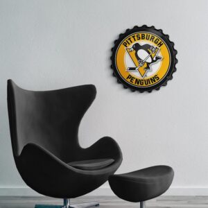 Pittsburgh Penguins: Officially Licensed NHL Bottle Cap Wall Sign 18.5x18.5 by Fathead