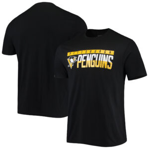 Men's Levelwear Black Pittsburgh Penguins Richmond Wordmark T-Shirt