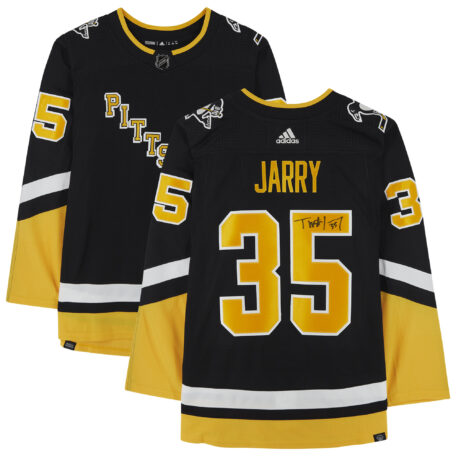 Tristan Jarry Black Pittsburgh Penguins Autographed Alternate adidas Authentic Jersey