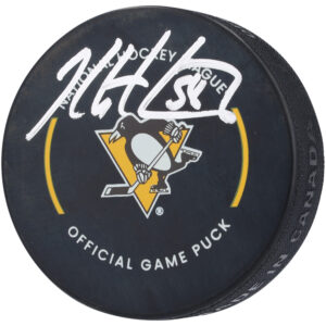 Kris Letang Pittsburgh Penguins Autographed Official Game Puck