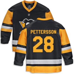 Marcus Pettersson Youth Fanatics Branded Black Pittsburgh Penguins Home Replica Custom Jersey