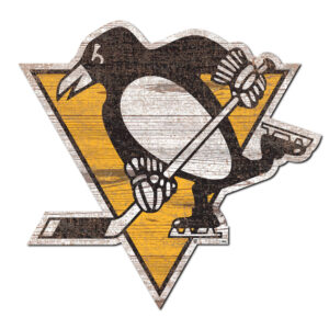 Pittsburgh Penguins 24'' x 24'' Distressed Logo Cutout Sign